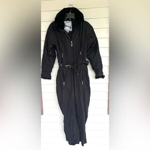 Women’s Snow Ski Suit Obermeyer Northern Lights Grace Black Vintage Size 4